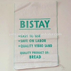 Factory sale cheap durable plastic white pp woven construction and flood control sand packaging bag dimension 10kg 25kg