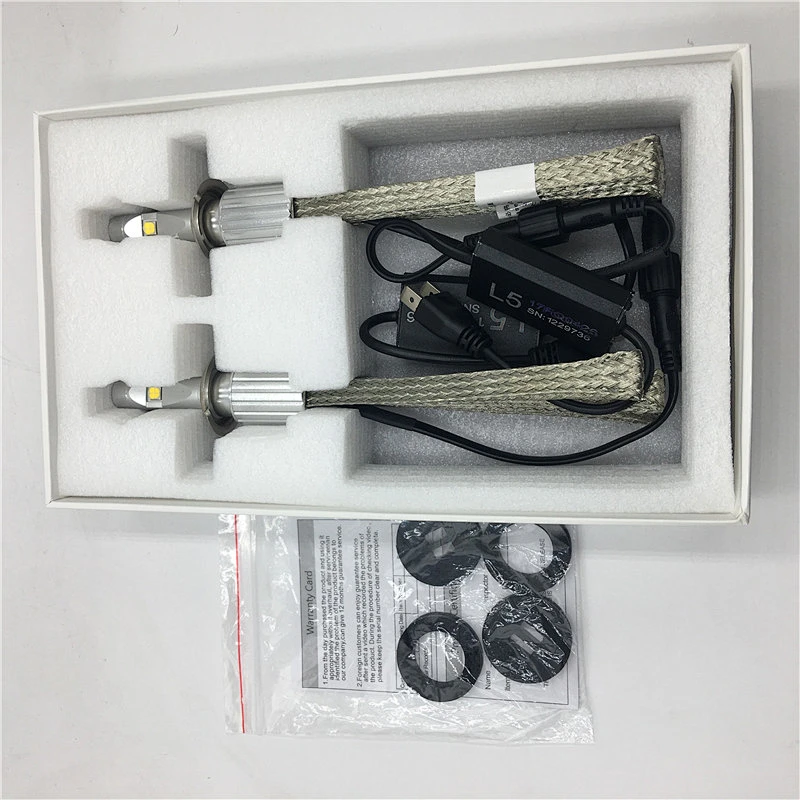 Top Quality L5 H7 Manufacturers H1 H3 H7 Led Headlight Bulb H7 Car Led Headlight