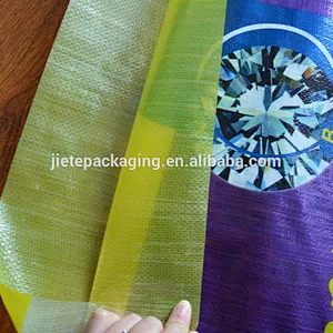 High quality bopp laminated plastic pp woven rice packaging bag 50kg export Philippine