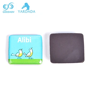 Wholesale Custom Advertising Souvenir Rectangle Shape Epoxy Fridge Magnet