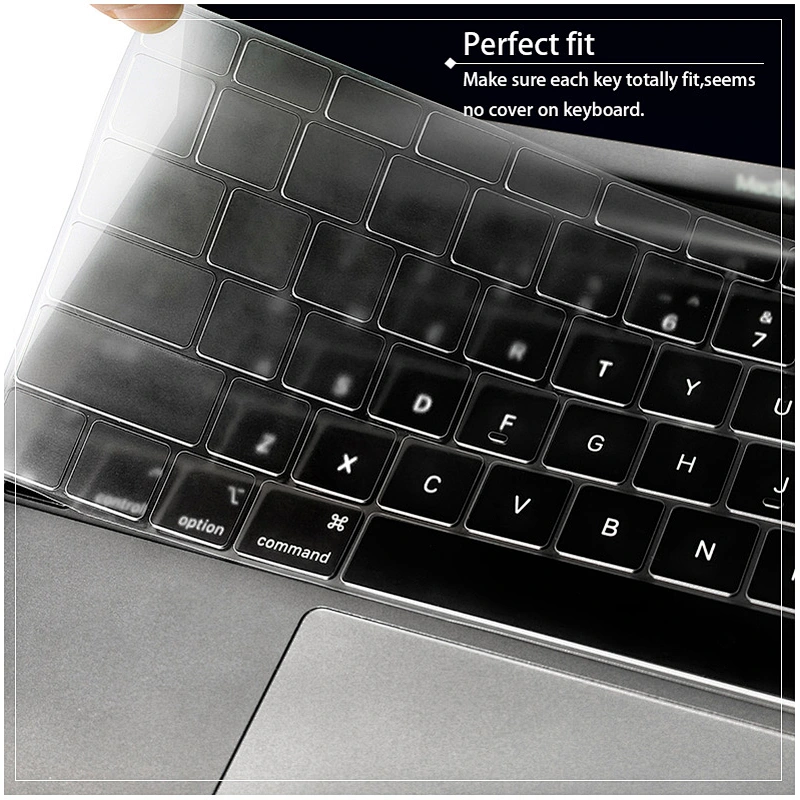 Waterproof Clear Transparent Laptop Keyboard Cover laptop skin For MacBook Air 13