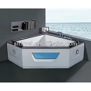 Diamond Shape SPA Whirlpool Massage Corner Bathtub Indoor Whirlpool Hot Tub