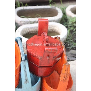 Chinese antique wooden painted basket