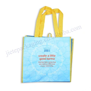 Customized plastic wine bottle bag strong pp woven shopping bag