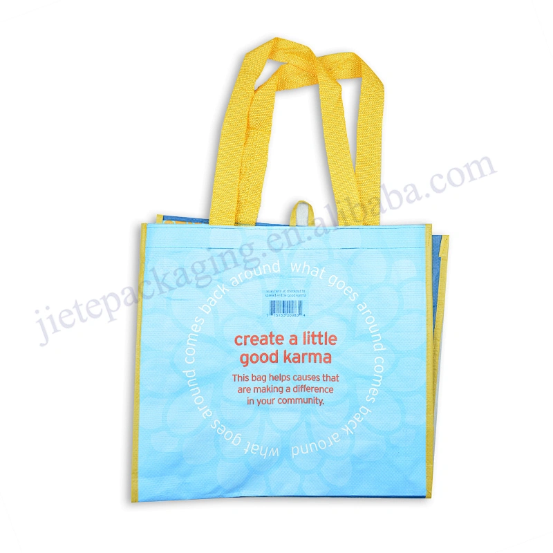 Customized plastic wine bottle bag strong pp woven shopping bag