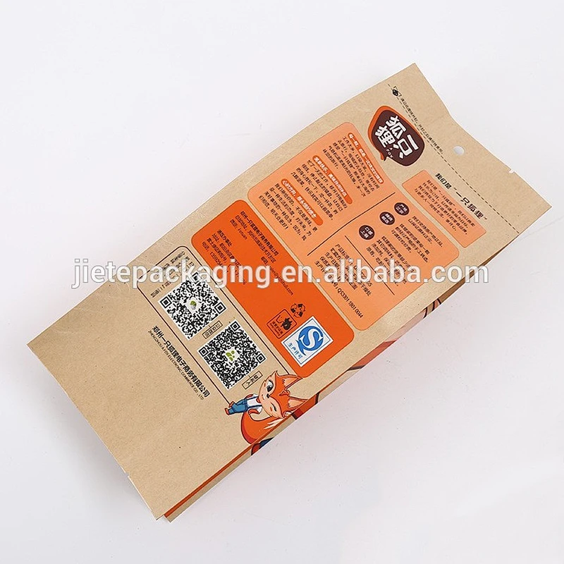printed PE high quality plastic bags for packing corn bean snack