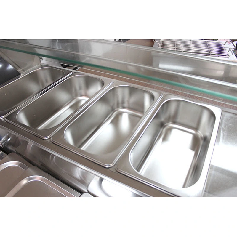 High-Efficiency Catering Equipment Counter Top Hot Food display Warmer and Bain Marie for Sale