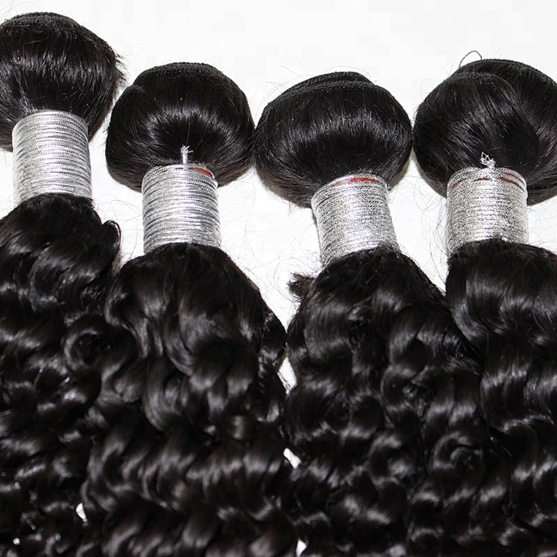 Virgin Raw Human Hair Bundles accept sample order Kinky Curly Hair Philippine