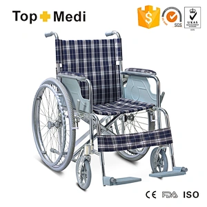 Cheap Big Wheel Aluminum Lightweight Wheelchair With Footrest