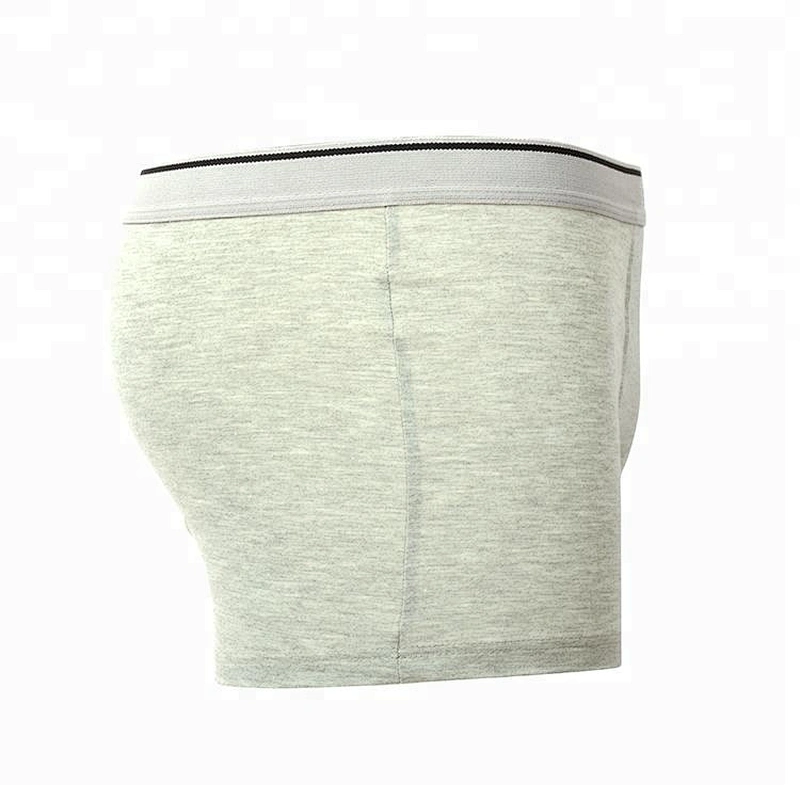 Custom Plain Cotton Double Layer Man Boxer underwear