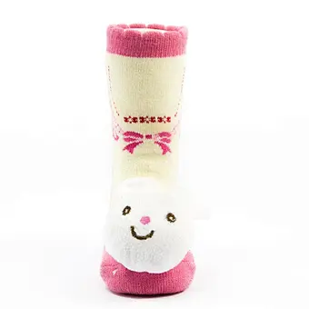 Oem Custom 3d cartoon pattern newborn cotton ankle socks non slip infant rubber sole toddler Socks baby cute kids
