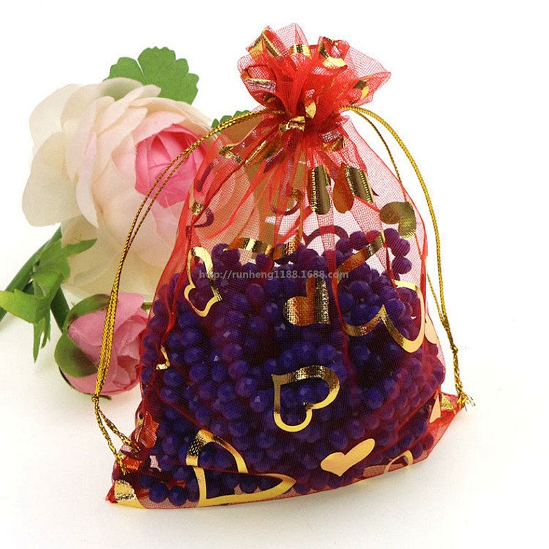 promotional folded drawstring gift bag fabric making nylon drawstring bag