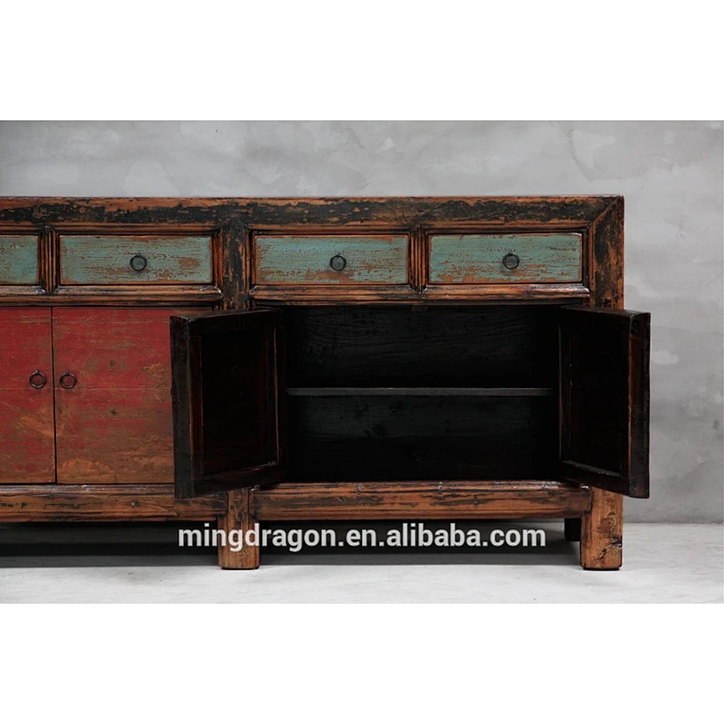 Chinese Antique reclaimed wood TV Stand furniture