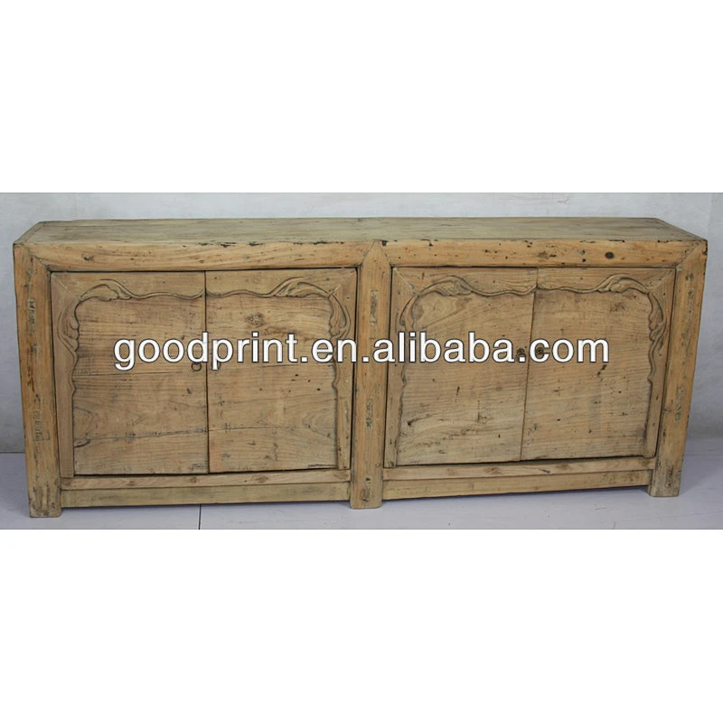 Chinese antique wood carving furniture cabinet