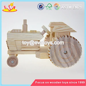 Wholesale high quality wooden truck toy newest wooden craft truck toy for kids W04A1 38