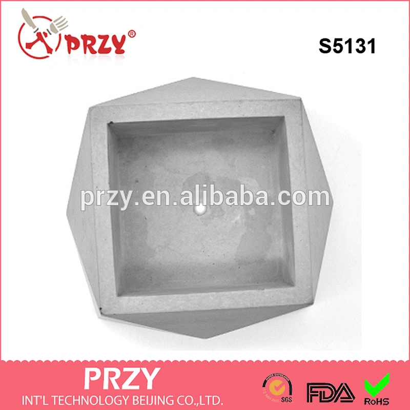 S5131 PRZY silicone concrete molds silicone Geometric molds silicone planter vase molds in Beijing