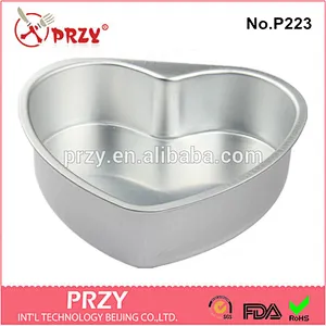 High quality heart shaped aluminium alloy microwave safe cake pan