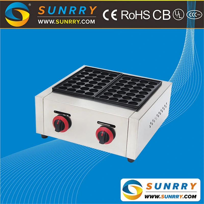 Popular Automatic Stainless Steel Commercial Takoyaki Making Machine and Gas Fish Ball Machine