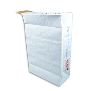 kraft paper valve square bottom bag used for putty powder cement 20kg 25kg