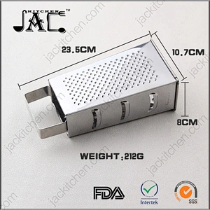 Large Size Full Stainless Steel Stong 4-Sided Kitchen Box Cheese Grater