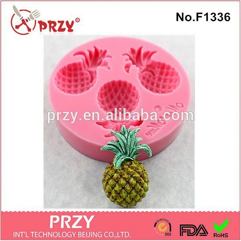 2015 newest Fondant Pineapple silicone resin mold