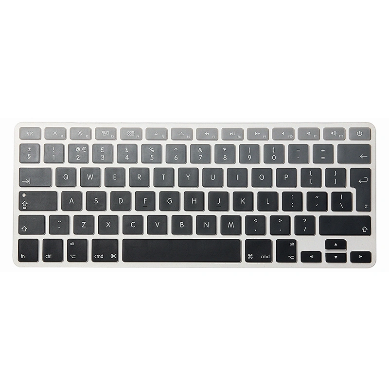 Accept Custom keyboard skins Rainbow English Silicone Keyboard Skin Cover for Macbook Air Pro 13