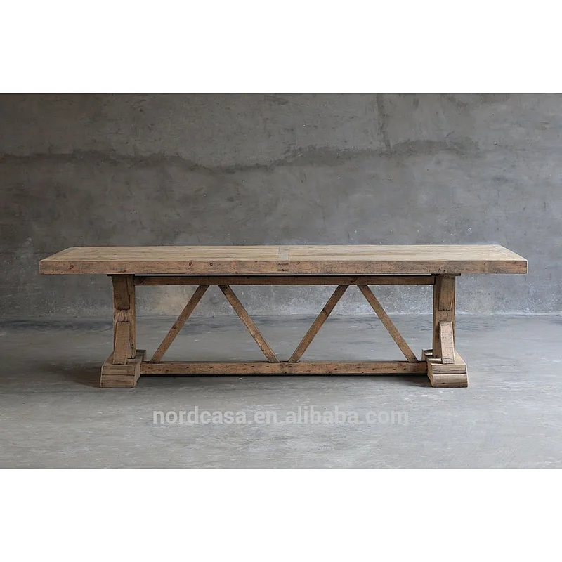 Reclaimed elm dinning table