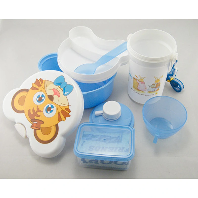 Free Design Environmental  Lovely Pattern Lunch Box  Set For Kids  in School And Picnic