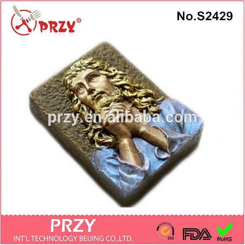 PRZY s2429 Handmade Silicone Man Praying Soap Mold