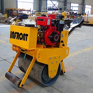 China factory 600mm wide mini walk behind single drum road roller