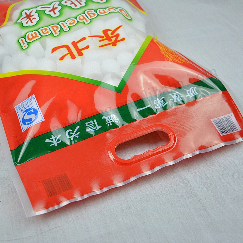 Professional manufacture customized 5kg PE plastic vacuum rice bag
