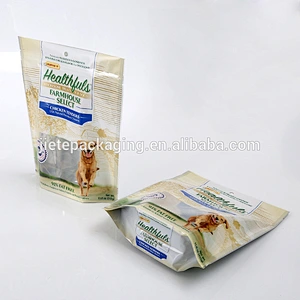 Made in china dog food packaging plastic custom PE bag