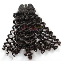 Raw Unprocessed Virgin Indian Hair , Virgin Indian Deep Curly Hair