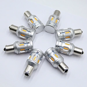 LANDJOY S1C 24SMD 2020 1000LM error free bulb BA15S BAU15S p21w 1156 CANBUS led light amber