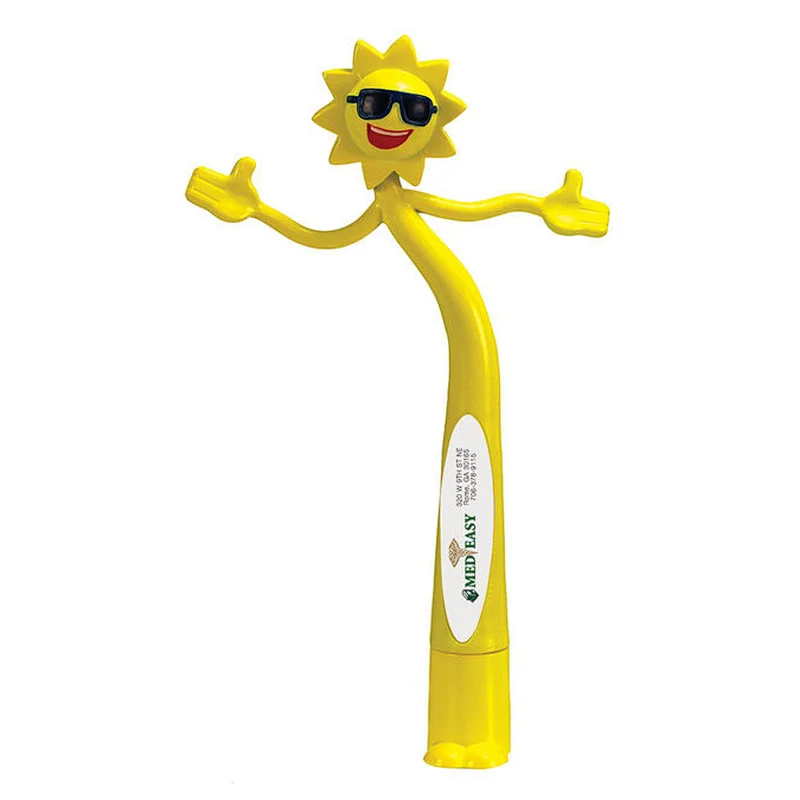 Custom Sun Bend-A-Pen - Full Color Imprint