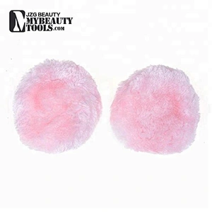 Facial Face Cotton Powder Makeup Sponge New Cleansing Pink Round Cosmetic Powder Puff