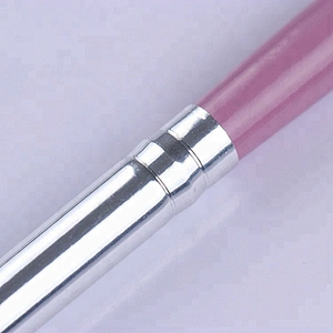 7Pcs Nail Art Brush Set Pink Wooden Handle Acrylic Painting Liner Pen Cuticle Remover Manicure Kit For Nail Polish Brush Tool