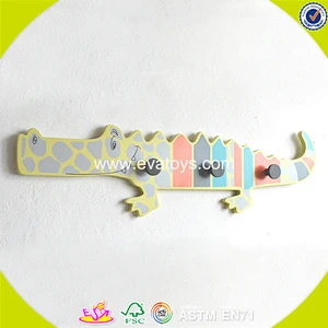 wholesale household kids wooden coat hooks children wooden coat hooks W09B065