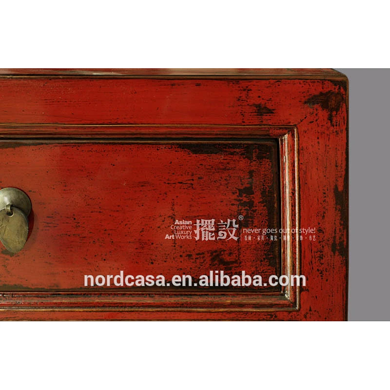 Chinese antique handmade painted furniture solid wood storage cabinet