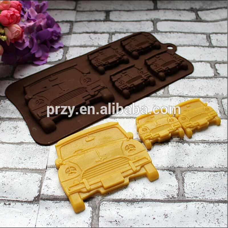 PRZY PR331 mulit car shaped silicone chocolate mould