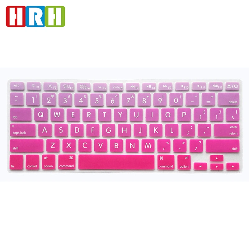 Rainbow Pattern Design Silicone US Keyboard Protector Cover Skin for Macbook Pro Air Retina 13 15 17