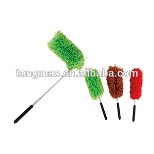 Telescopic microfiber duster, Long-Reach Washable Dusting Brush Kit with Telescoping Pole - Use for Cars, High Ceilings & More