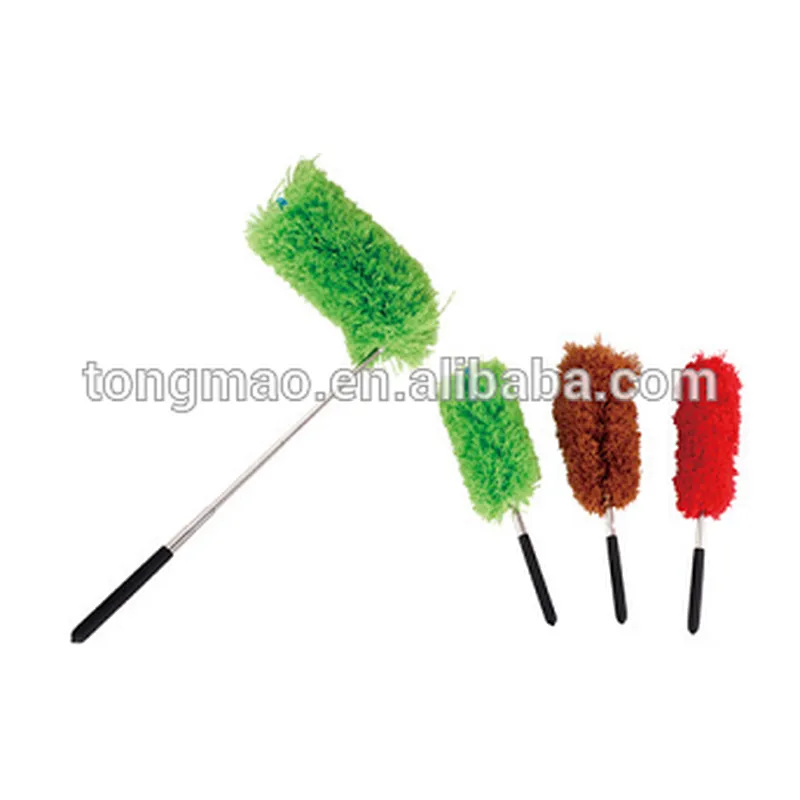 Telescopic microfiber duster, Long-Reach Washable Dusting Brush Kit with Telescoping Pole - Use for Cars, High Ceilings & More