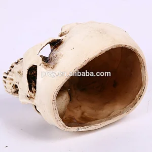 S9136 Food grade 3D skull silicone for halloween skull vase mould for cement desk decortaive mould