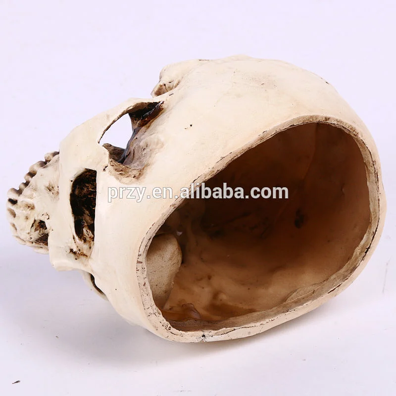 S9136 Food grade 3D skull silicone for halloween skull vase mould for cement desk decortaive mould