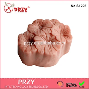 s1226 przy Handmade decorative Morning Glory Silicone Soap Mold