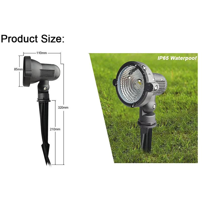 HOTOOK New Product 10W RGBW IP65 Lawn Light Outdoor Landscape Pathway Walkway Yard LED Garden Light For Decoration With Remote