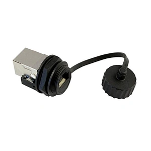 IP67 Front Panel Mounted Male Female Waterproof RJ45 Connector with Ethernet Cable