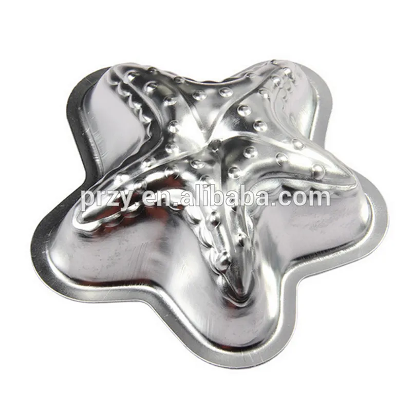P245 PRZY High quality aluminum foil star shaped cake pan