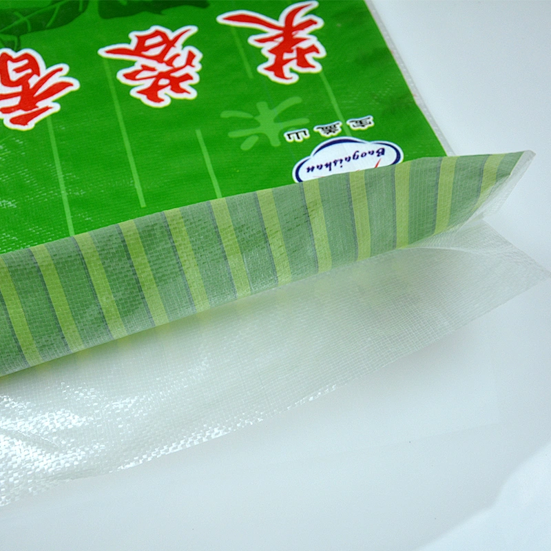 Superior quality color printed pp woven rice bag 25kg